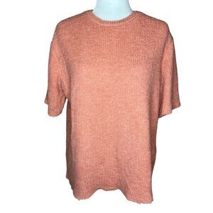 NWOT ZARA ribbed knit oversized short sleeve top size Small